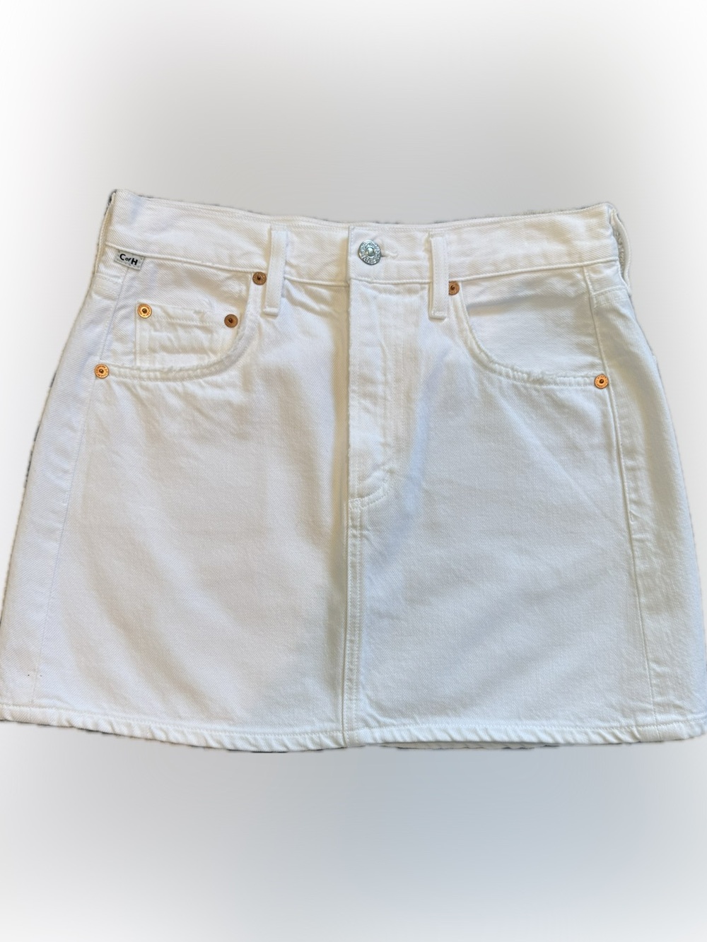 Citizens Of Humanity White Denim Mini Skirt NEVER Worn!